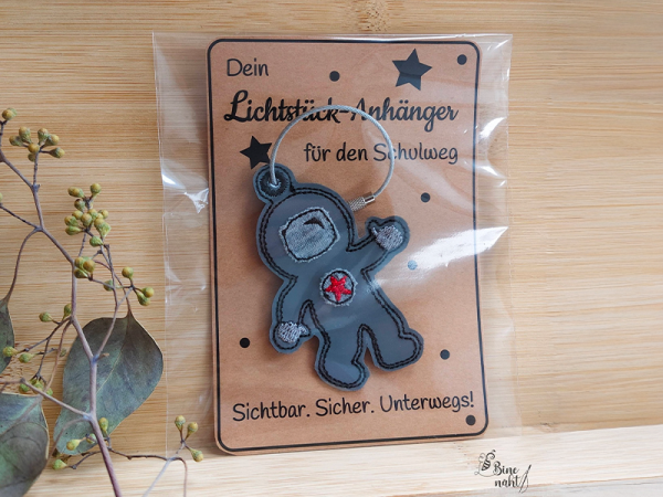 Lichtstück Anhänger Weltraum - ITH-Stickdatei